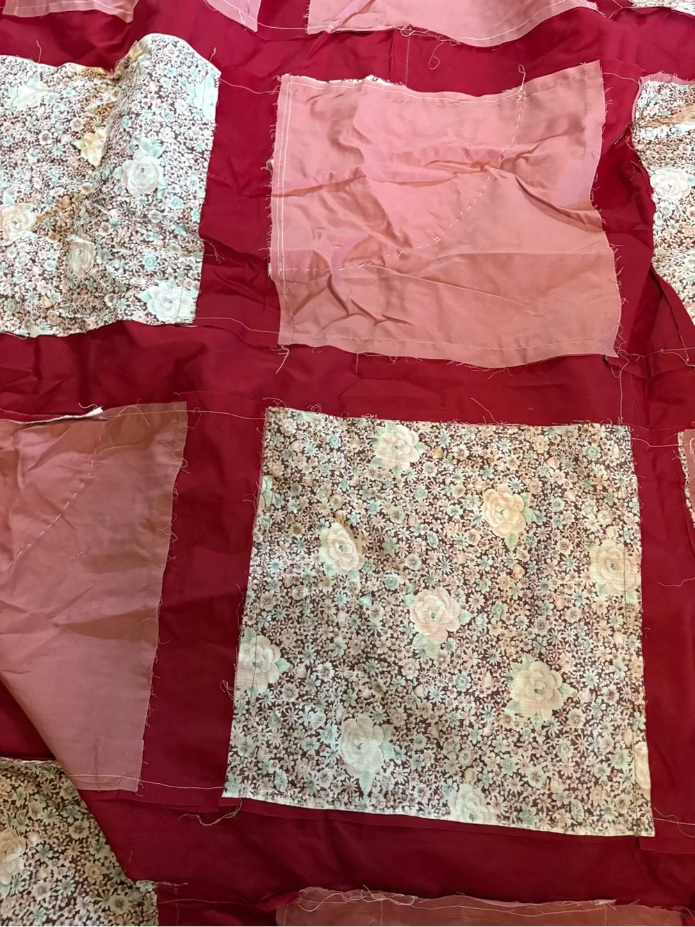 Handmade patchwork quilt